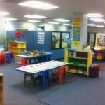 Preschool Classroom Table and Shelves